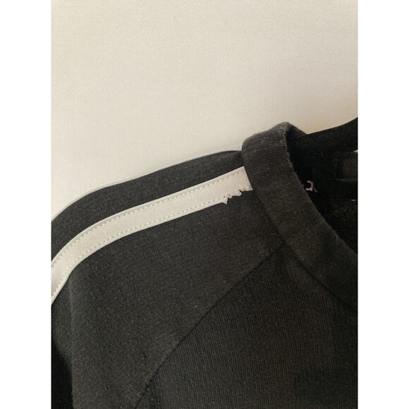 Adidas Crewneck Sweatshirt Size Small Black and White Classic Design - Picture 2 of 6